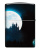 Зажигалка ZIPPO Horror Wolf с покрытием 540 Matte, латунь/сталь, черная, 38x13x57 мм