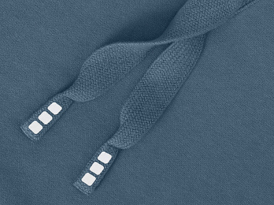 Худи унисекс Лагуна, серо-синий , размер L