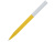 Шариковая ручка Unix из переработанной пластмассы, синие чернила - Желтый , размер синие чернила