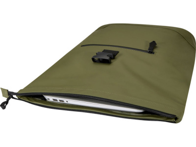 Переработанный рюкзак Реси Плюс 15 GRS с закручивающимся верхом объемом 18 л, зеленый лесной