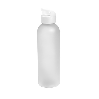 Бутылка для воды LIQUID 2, 550мл. матовая, белая, пластик