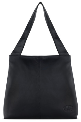 Сумка через плечо KLONDIKE RUSH «Katrina», натуральная кожа в черном цвете, 43 х 31,5 х 12 см