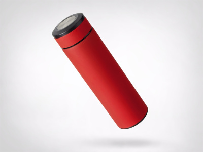 Вакуумный термос Vacuum Flask C1, soft touch, 420мл, красный
