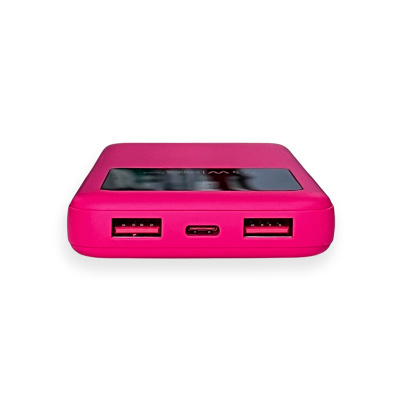 Внешний аккумулятор Kris soft touch, 10000mAh (Розовый)