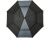 Джефф 30-дюймовый ветрозащитный зонт-трость, серый/черный
