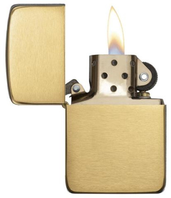 Зажигалка ZIPPO Реплика 1941 года с покрытием матовая латунь | 1941 Replica™ Brushed Brass, латунь/сталь, золотистая, 38x13x56 мм