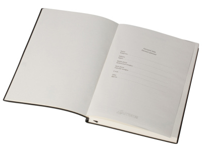 Бизнес блокнот Supreme с вставкой из софт-тача, гибкая обложка, 128 листов, черный