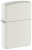 Зажигалка ZIPPO классическая с белым матовым покрытием | Classic White Matte, латунь/сталь, белая, матовая, 38x13x57 мм