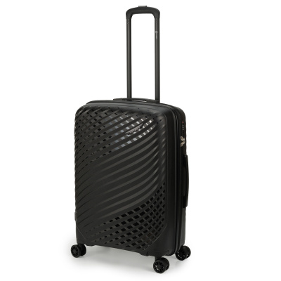 Чемодан TORBER СЕЛИГЕР, черный, полипропилен, 66 х 47 х 26 см, 56 л , размер M