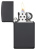 Зажигалка ZIPPO Slim® с покрытием Black Matte, латунь/сталь, чёрная, матовая, 29x10x60 мм
