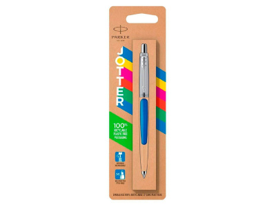 Шариковая ручка Parker Jotter ORIGINALS BLUE CT, стержень: M blue ЭКО-УПАКОВКА