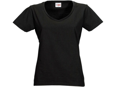 Футболка Heavy Super Club женская с V-образным вырезом, черный , размер M