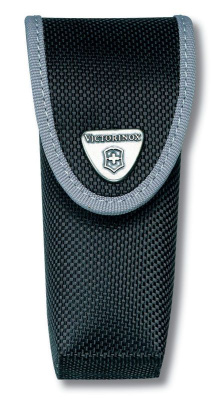 Чехол на ремень VICTORINOX для ножей 111 мм 2-4 уровня, с отделением под фонарь, нейлоновый, чёрный