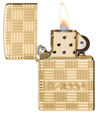 Зажигалка ZIPPO Armor® с покрытием High Polish Brass, латунь/сталь, золотистая, 38x13x57 мм