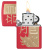 Зажигалка ZIPPO Year of the Dragon 2024 с покрытием Red Matte, латунь/сталь, красная, 38x13x57 мм