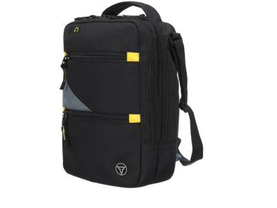 Сумка-планшет TORBER, черный/серый, полиэстер M2, 22 x 9 x 29 см