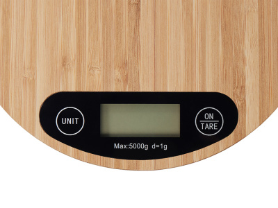 Бамбуковые кухонные весы Scale, натуральный