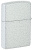 Зажигалка ZIPPO Classic с покрытием Glacier, латунь/сталь, белая, матовая, 38x13x57 мм
