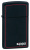 Зажигалка ZIPPO Slim® с покрытием Black Matte, латунь/сталь, чёрная, матовая, 29x10x60 мм