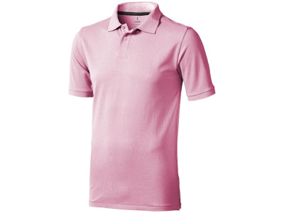 Calgary мужская футболка-поло с коротким рукавом, light pink , размер S