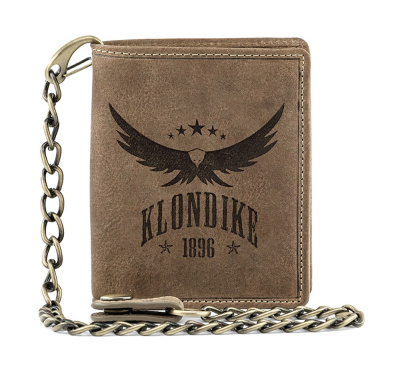 Бумажник KLONDIKE «Wayne Eagle», натуральная кожа в светло-коричневом цвете, 10,5 х 12,5 х 2,5 см