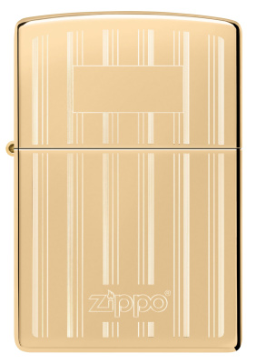 Зажигалка ZIPPO Classic с покрытием High Polish Brass, латунь/сталь, золотистая, 38x13x57 мм