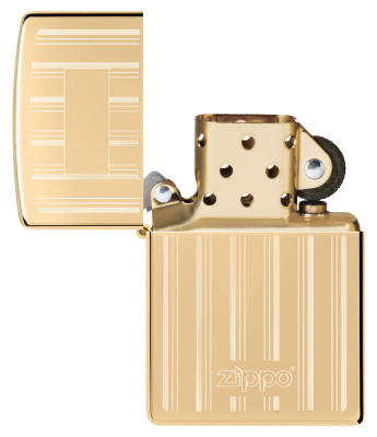 Зажигалка ZIPPO Classic с покрытием High Polish Brass, латунь/сталь, золотистая, 38x13x57 мм