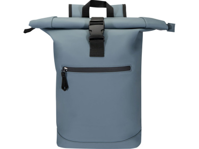 Переработанный рюкзак Реси Плюс 15 GRS с закручивающимся верхом объемом 18 л, серо-синий