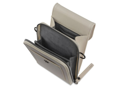 Сумка наплечная BUGATTI АЛМАТА | ALMATA, бежевая, полиуретан, 11х4х19 см