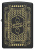 Зажигалка ZIPPO Lines Design с покрытием Black Matte, латунь/сталь, черная, матовая, 38x13x57 мм