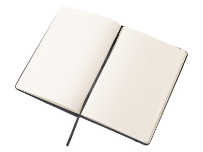 Набор блокнот А5 с магнитным держателем для ручки и подставкой для телефона и металлической шариковой ручкой NotaBene, черный