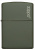 Зажигалка ZIPPO Логотип с зеленым матовым покрытием | Logo Green Matte, латунь с порошковым покрытием, зеленая, матовая, 38x13x57 мм
