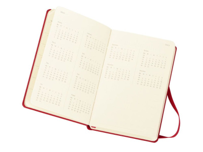 Ежедневник Moleskine Classic (2022), Pocket (9х14), красный, твердая обложка , размер A6