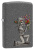 Набор ZIPPO Влюбленные зомби из двух зажигалок с каменным покрытием | Couple Iron Stone, серые, матовые