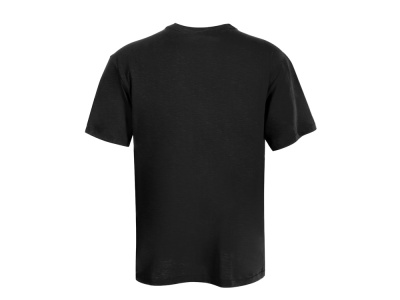Футболка из джерси с протяжками Portofino унисекс, черный , размер 2XL