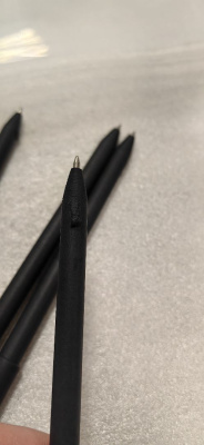 Ручка картонная с колпачком Recycled, черный (Р)