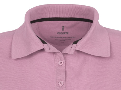 Calgary женская футболка-поло с коротким рукавом, light pink , размер S