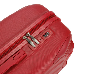 Чемодан TORBER В Отпуск, красный, ABS-пластик, 45 х 27 х 68 см, 63 л, 3,1 кг , размер M