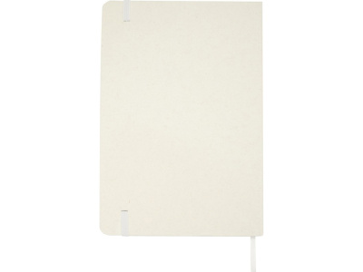 Bass блокнот формата А5 из переработанных материалов, с линованными страницами - Белый