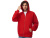 Толстовка оверсайз с капюшоном на молнии Monaco, красный , размер XS-S