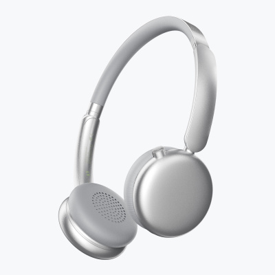 Беспроводные накладные наушники Stereo Light, BT 5.4, 300 мАч, cеребристый, Deppa