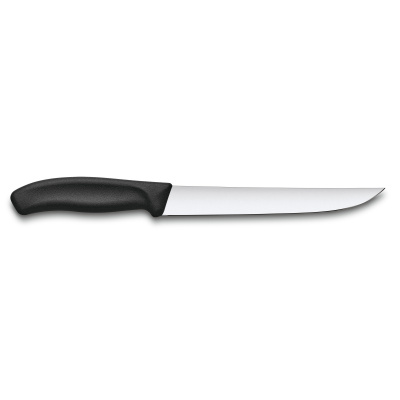 Нож разделочный VICTORINOX SwissClassic с узким прямым лезвием 18 см, чёрный