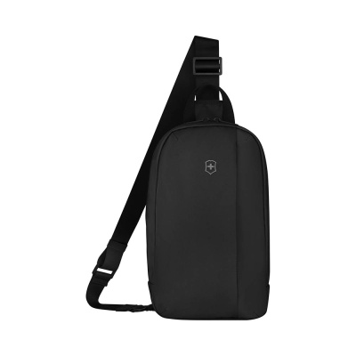 Рюкзак с одним плечевым ремнём VICTORINOX Travel Essentials, черный, полиэстер, 18x8x30 см