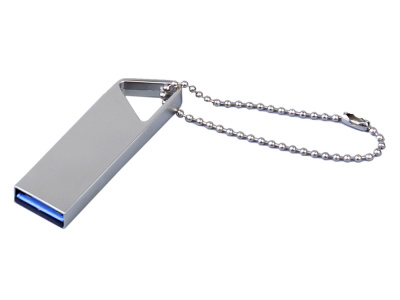 USB 2.0-флешка на 64 Гб с мини чипом, компактный дизайн, отверстие треугольной формы для цепочки , размер 64ГБ