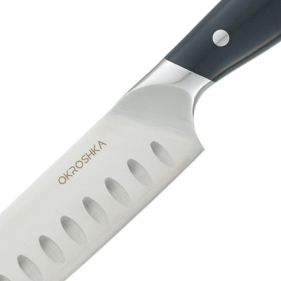 Нож сантоку OKROSHKA ТАРТАР, лезвие 15,5 см