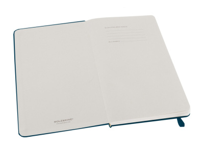 Записная книжка Moleskine Classic (в линейку) в твердой обложке, Large (13х21см), сапфир , размер A5