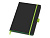 Блокнот ColorNote Black, твердая обложка A5, 80 листов, черный с зеленым яблоком