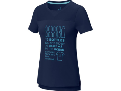 Borax женская футболка с коротким рукавом, темно-синий , размер M