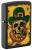 Зажигалка ZIPPO Lucky Map с покрытием Black Matte, латунь/сталь, черная, 38x13x57 мм