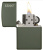 Зажигалка ZIPPO Логотип с зеленым матовым покрытием | Logo Green Matte, латунь с порошковым покрытием, зеленая, матовая, 38x13x57 мм